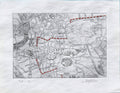 Original "Memory Map" Etching & Embroidery